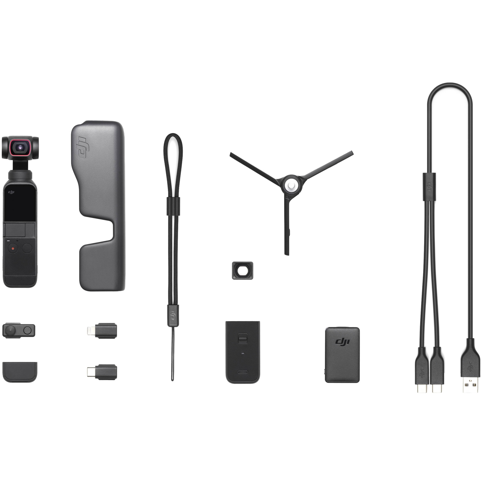 Camera video sport DJI Osmo Pocket 2, 64MP, 4K, Creator Combo, Negru