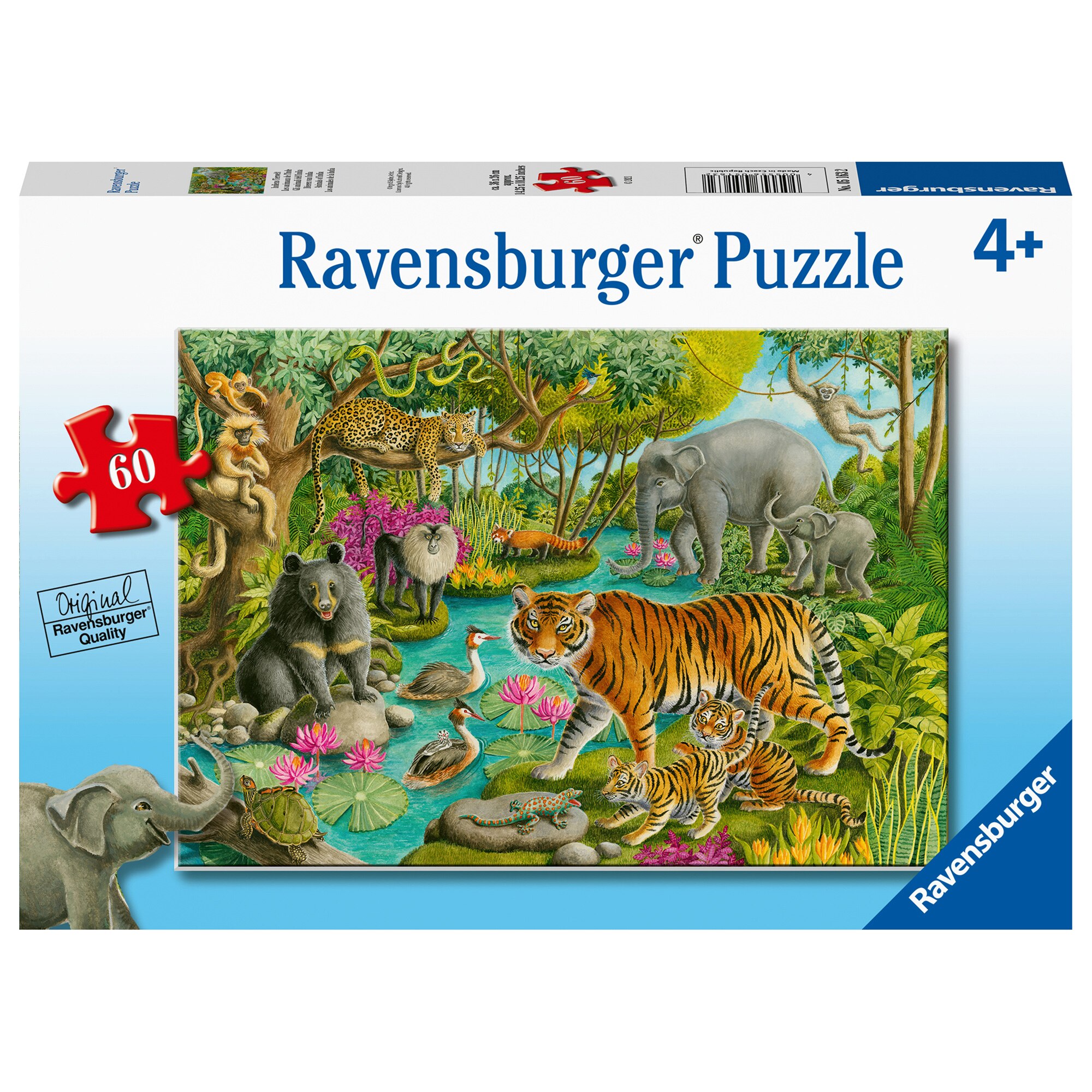 Puzzle Ravensburger - Padure in India, 60 Piese