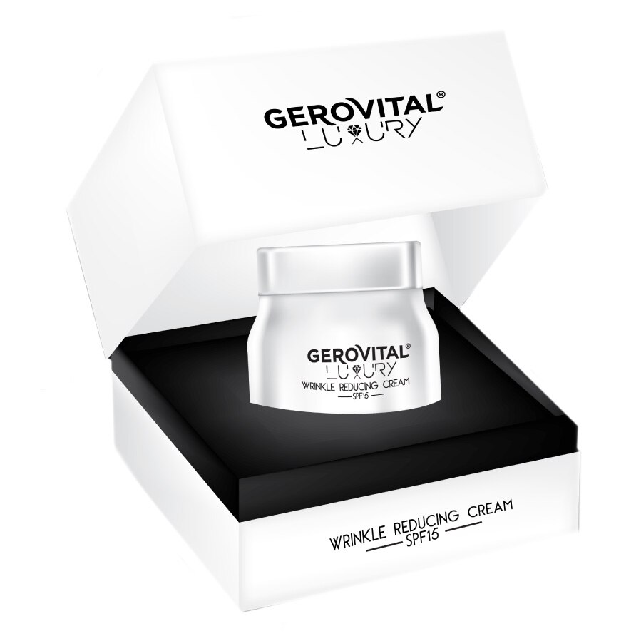 Gerovital Luxury wrinkle reduction cream, with SPF 15, 50 ml