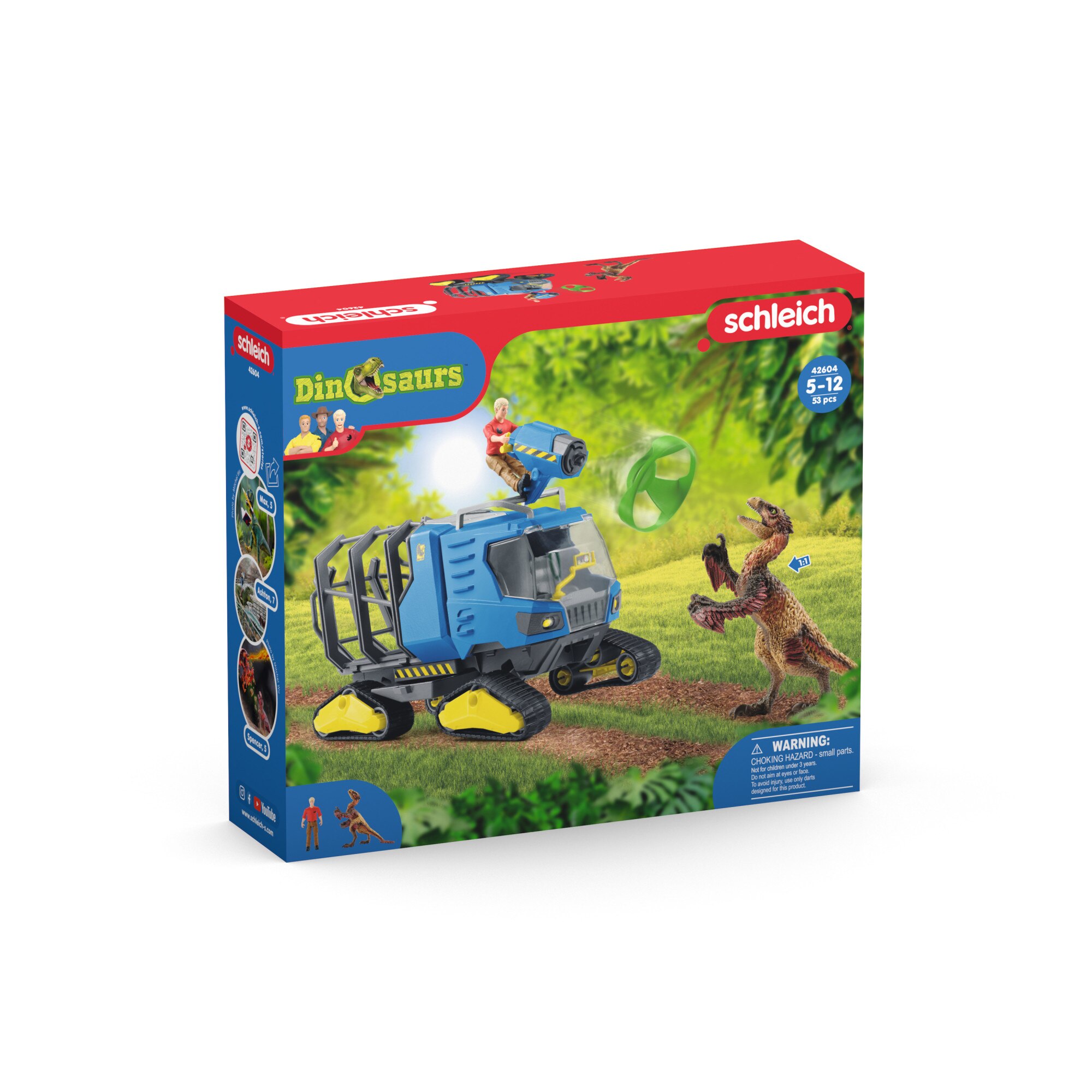 Set de joaca Schleich, Dinosaurs, Track Vehicle