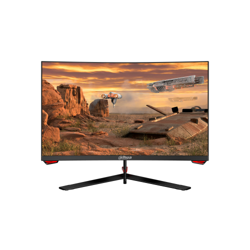 Monitor Gaming Curbat LED VA Dahua 27", Full HD (1920x1080), 180Hz, 1ms, Adaptive-Sync, 99% sRGB, 2x HDMI, Display Port, Jack, negru