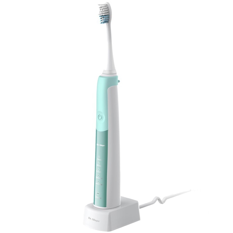 Periuta de dinti electrica sonica Dr Mayer GTS2080GR, 5 programe, 2 capete incluse, Verde