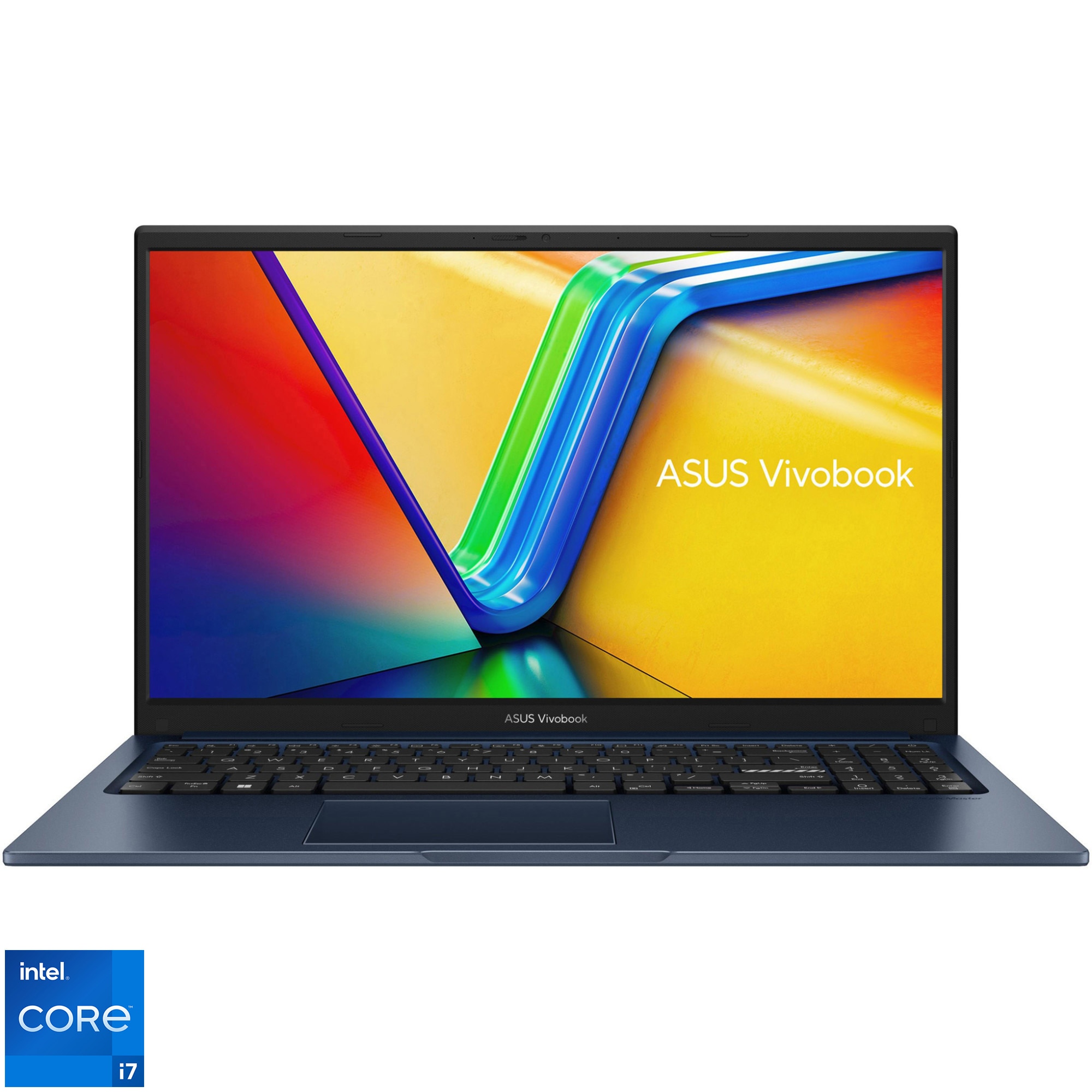 Laptop ASUS Vivobook 15 A1502VA cu procesor Intel® Core™ i7-13620H pana la 4.9GHz, 15.6'', Full HD, IPS, 16GB DDR4 RAM, 512GB SSD, Intel® UHD Graphics, No OS, Quiet Blue