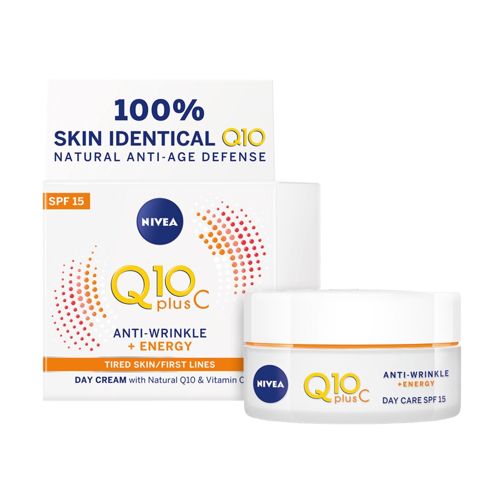 Crema de zi Nivea Q10 Plus C, antirid, pentru toate tipurile de ten, 50 ml