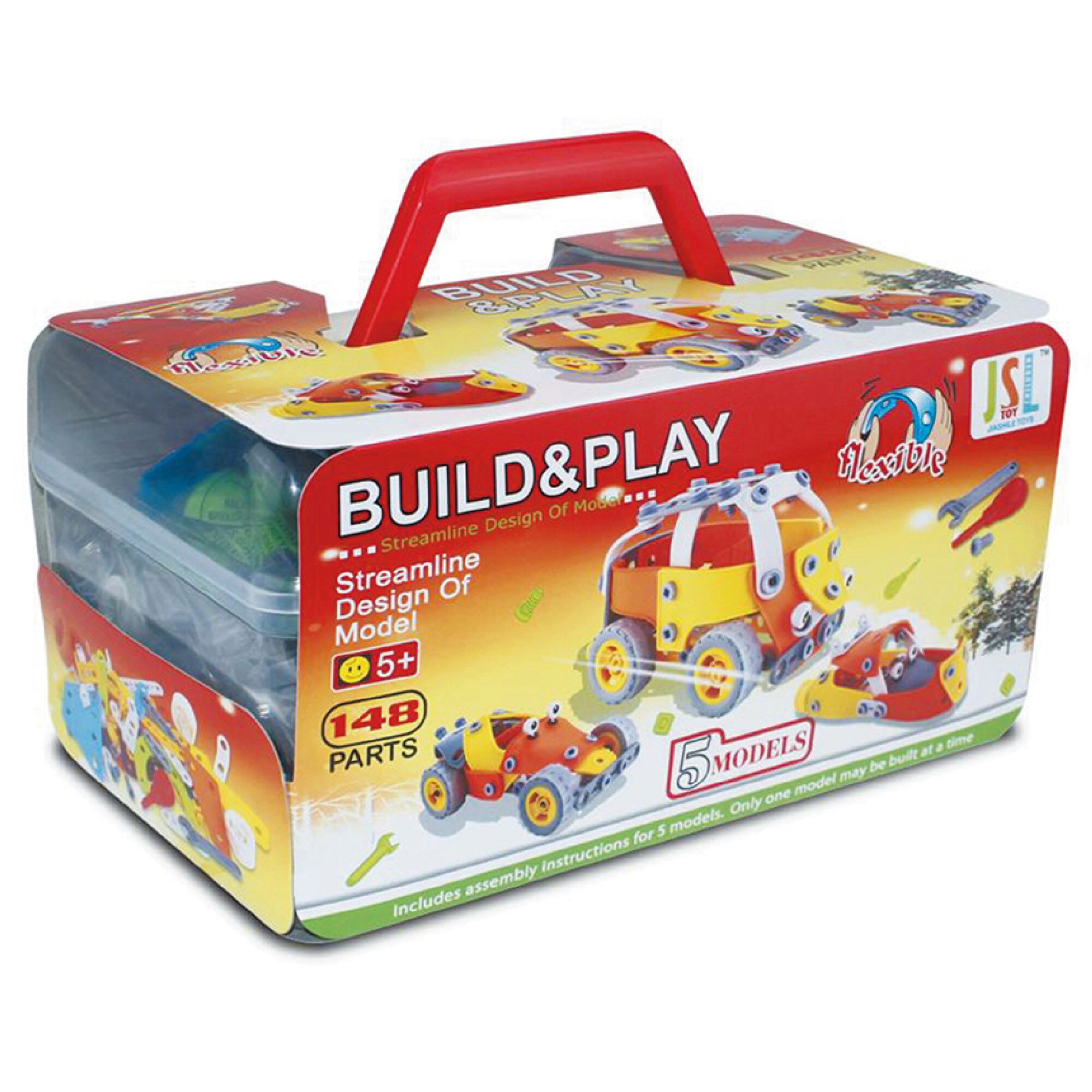 Set de constructie Mappy Build&Play - STEAM, 5 in 1, 148 piese, EM202
