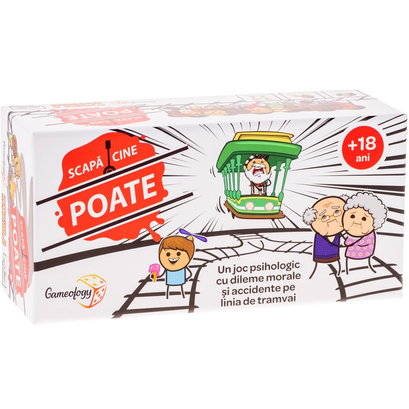 Joc Scapa cine poate - Trial by Trolley, limba romana, 3-13 jucatori, +18 ani