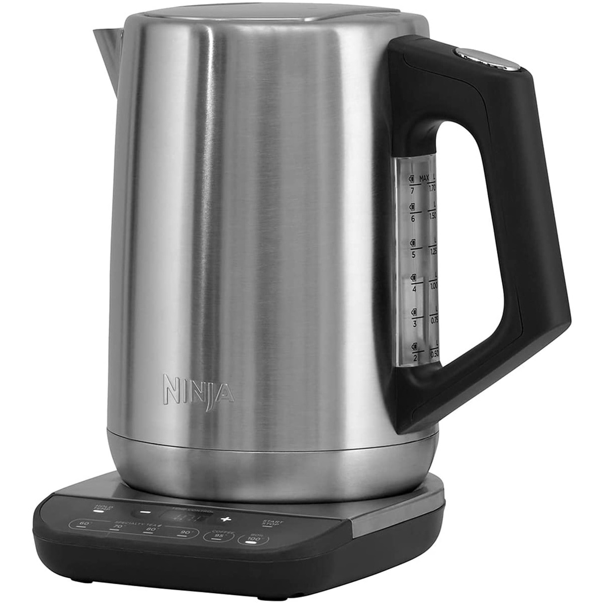 Electric kettle Ninja KT201EU, 3000 w, Capacity 1.7l, 6 temperature programs, Stainless steel, Gray