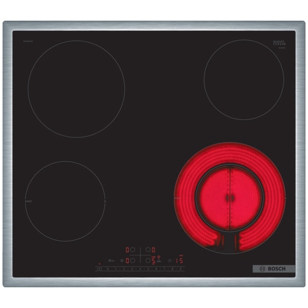 Bosch PKF645FP3E Built-in Hob, Vitroceramic, 4 cooking zones, DirectSelect, PowerBoost, ReStart, HighSpeed, 60 cm, Black
