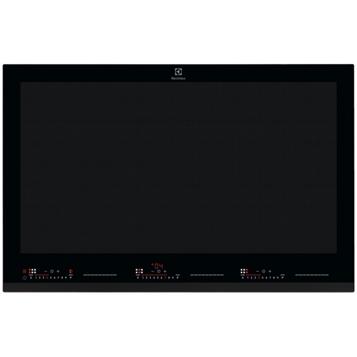 Plita incorporabila Electrolux EIV87675, Inductie, Total Flex, Hob2Hood, Control touch, PowerBoost, Functie Bridge, Timer electronic, Oprire automata, Detectarea vaselor, 78 cm, Negru