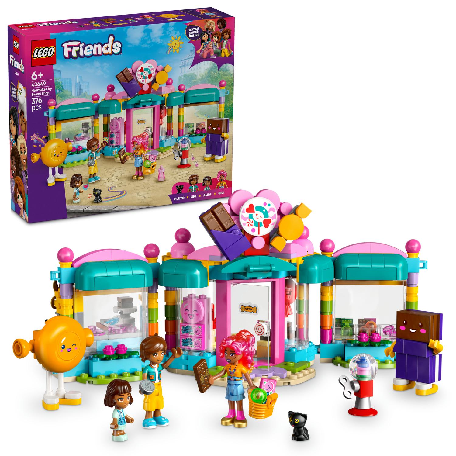 LEGO® Friends - Heartlake City Sweet Shop 42649, 376 pieces