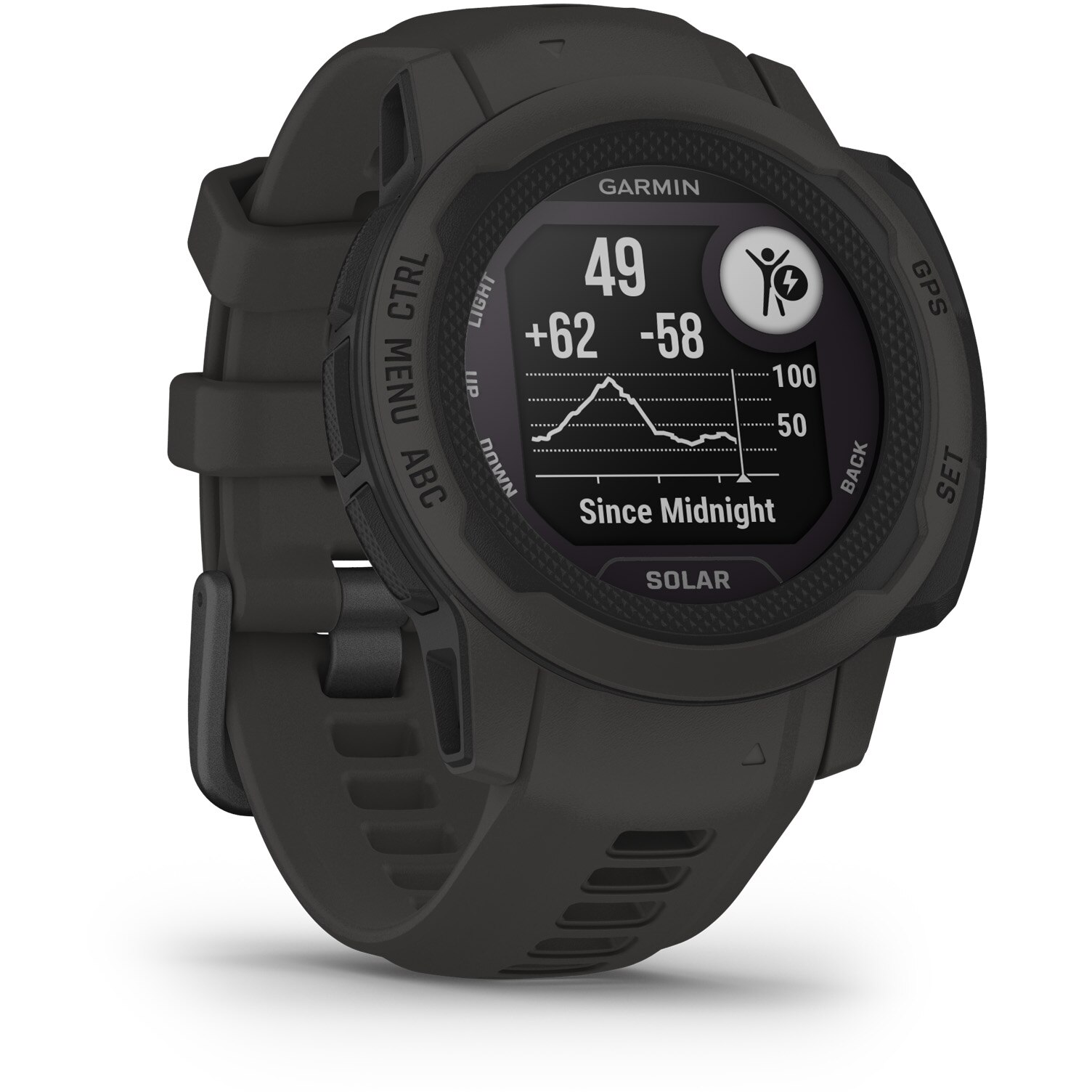 Smartwatch Garmin Instinct 2S, 40mm, Solar, Graphite