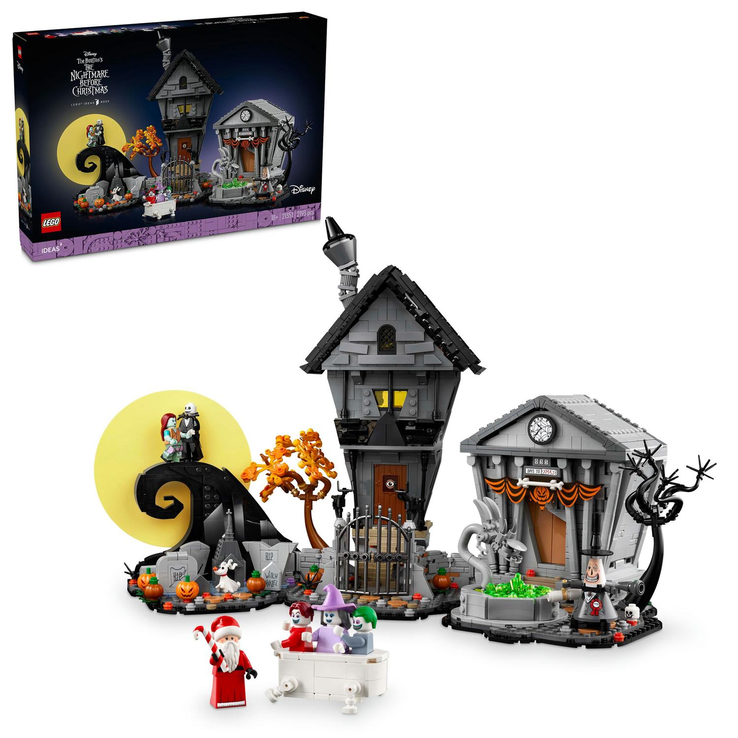 LEGO® Ideas - Tim Burton's The Nightmare Before Christmas on Disney 21351, 2193 pieces