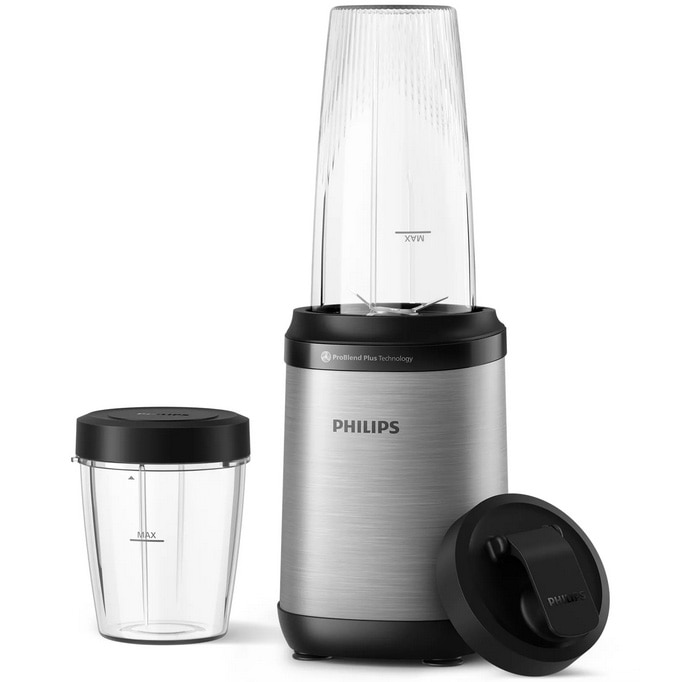 Philips Blender HR2765/00 Series 5000, 800 W, ProBlend Plus technology and blades, Removable blades, 700 ml beaker with lid, Compact design, black/silver
