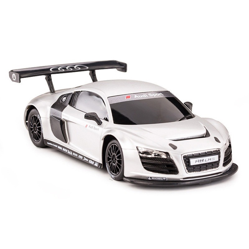 Masinuta diecast Rastar - Audi R8, argintiu, 1:24
