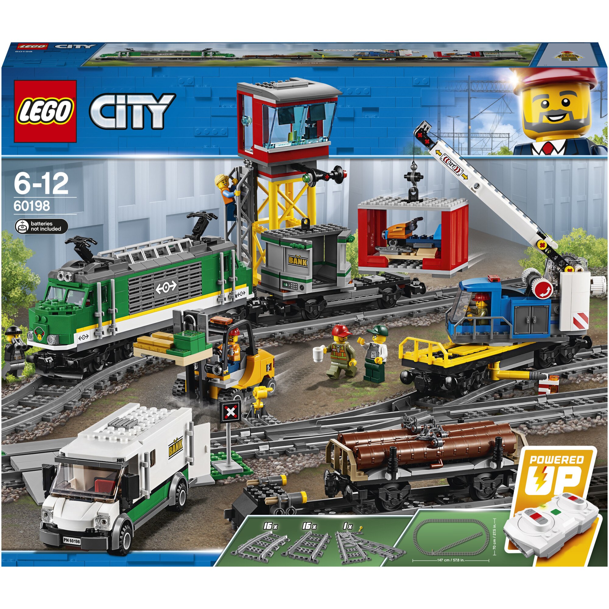 LEGO® City - Tren marfar 60198, 1226 piese