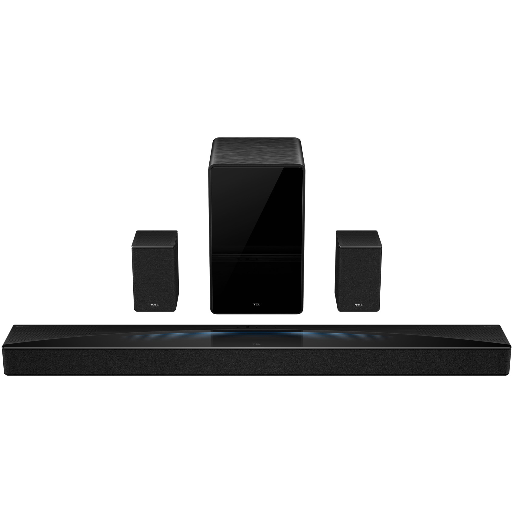 Soundbar TCL Q85H, 7.1.4, 860W, Bluetooth 5.1, Dolby Atmos & DTS-Virtual:X, e-ARC, Subwoofer Wireless, Negru