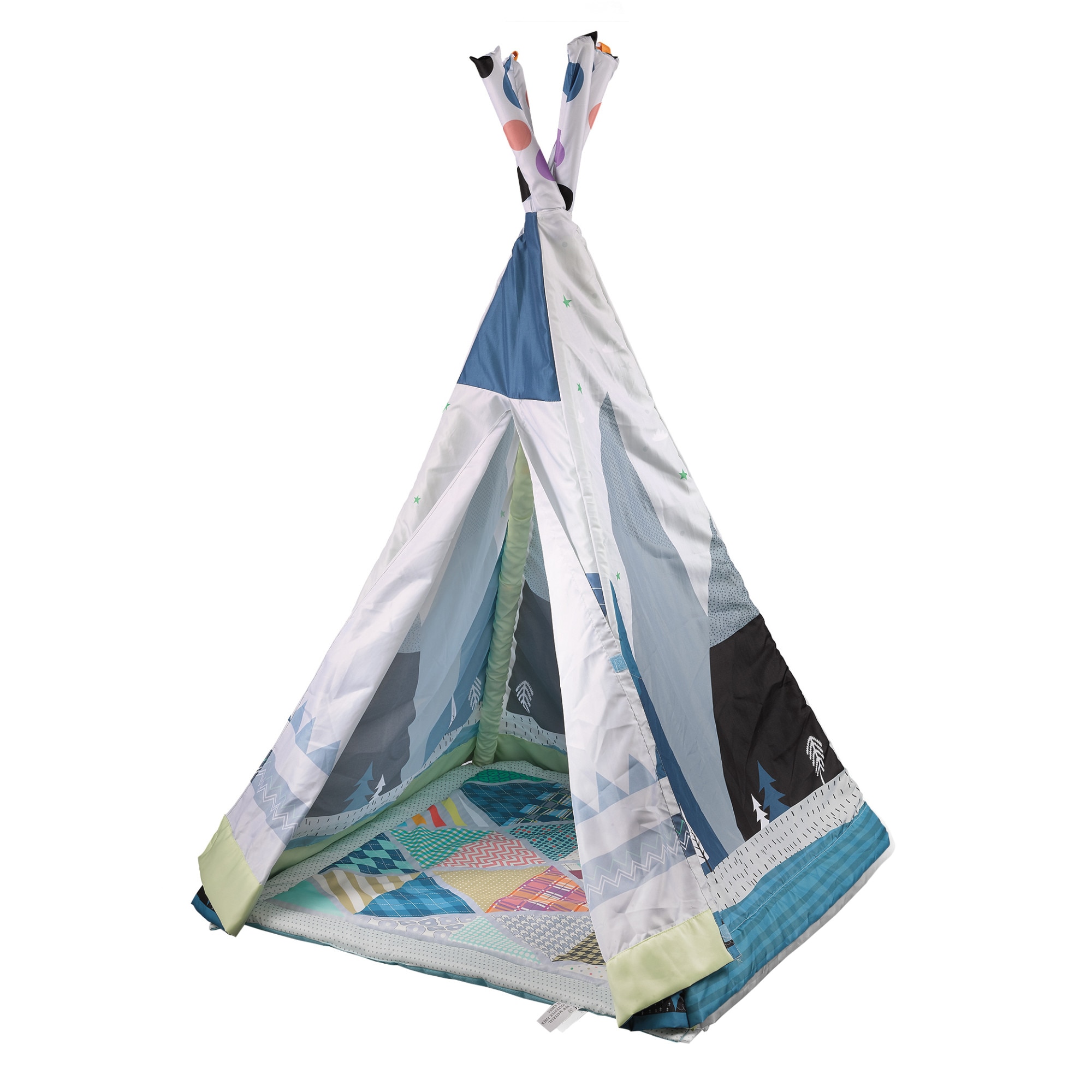 Set Mappy salteluta interactiva cu arcade si jucarii si cort, bleu