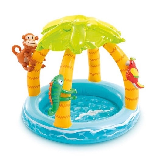 Intex Baby Inflatable Pool - Tropical Island, 102 x 86 cm
