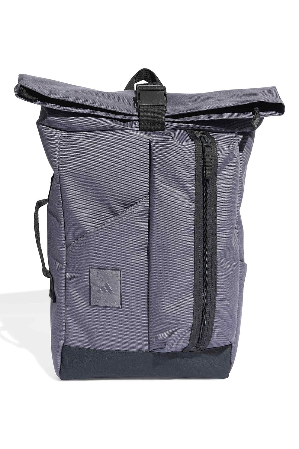 adidas Performance, Rucsac cu buzunar frontal cu fermoar Roll-Top, Gri