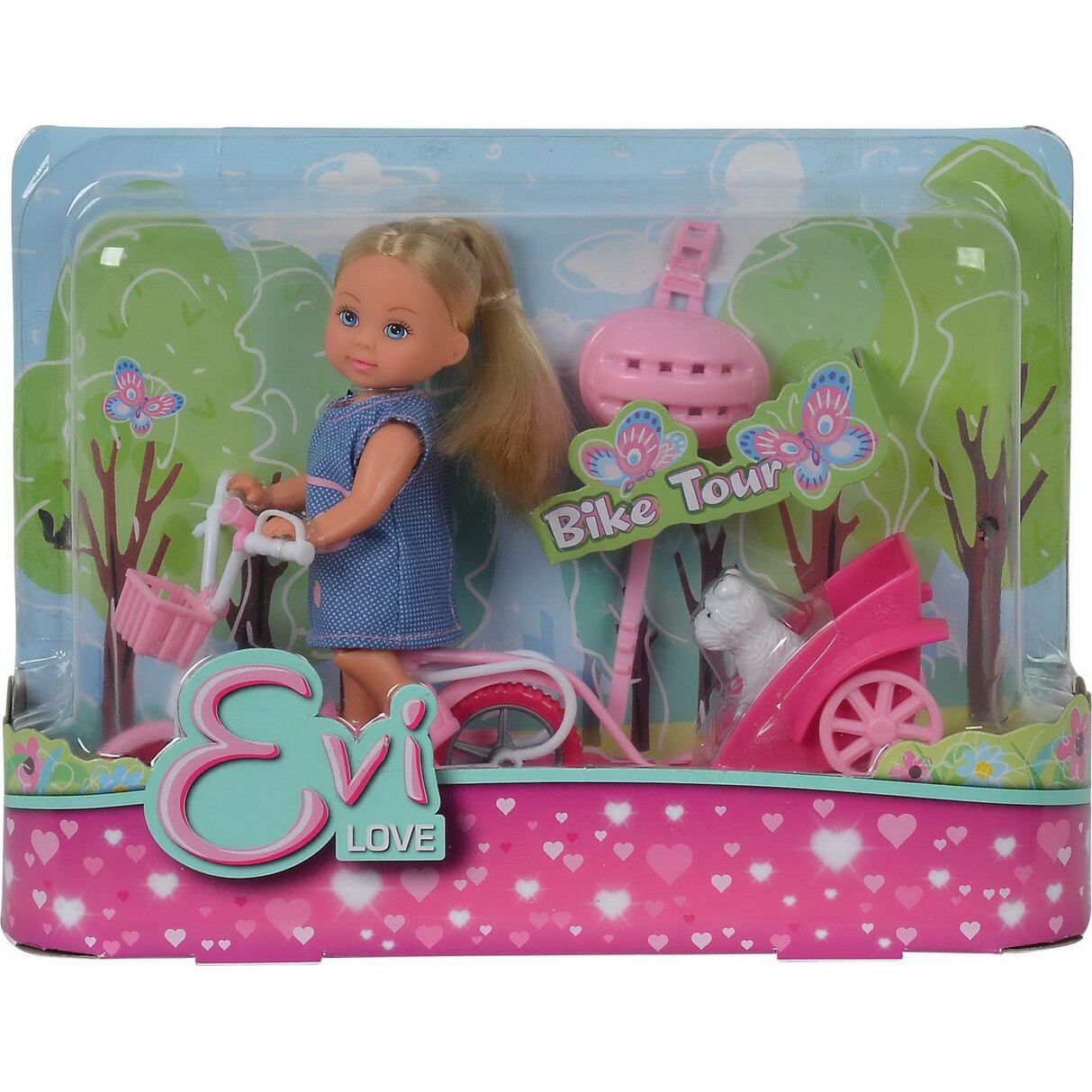 Set de joaca Evi Love - Bike Tour, cu rochita