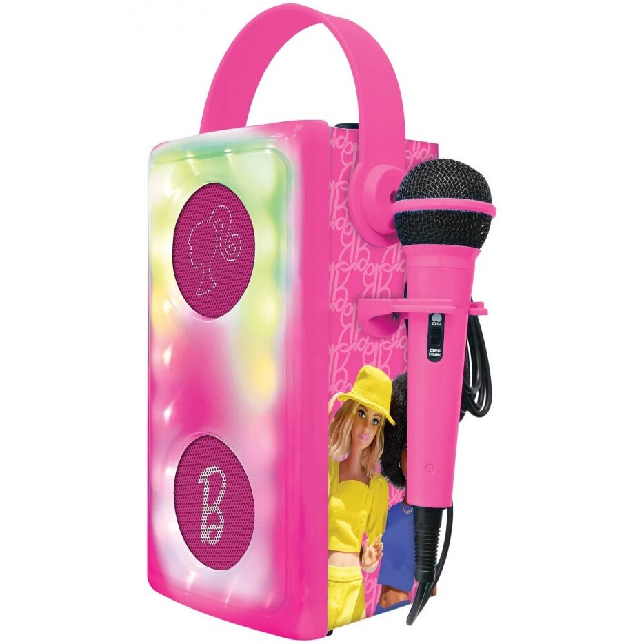 Lexibook - Barbie light speaker, with microphone