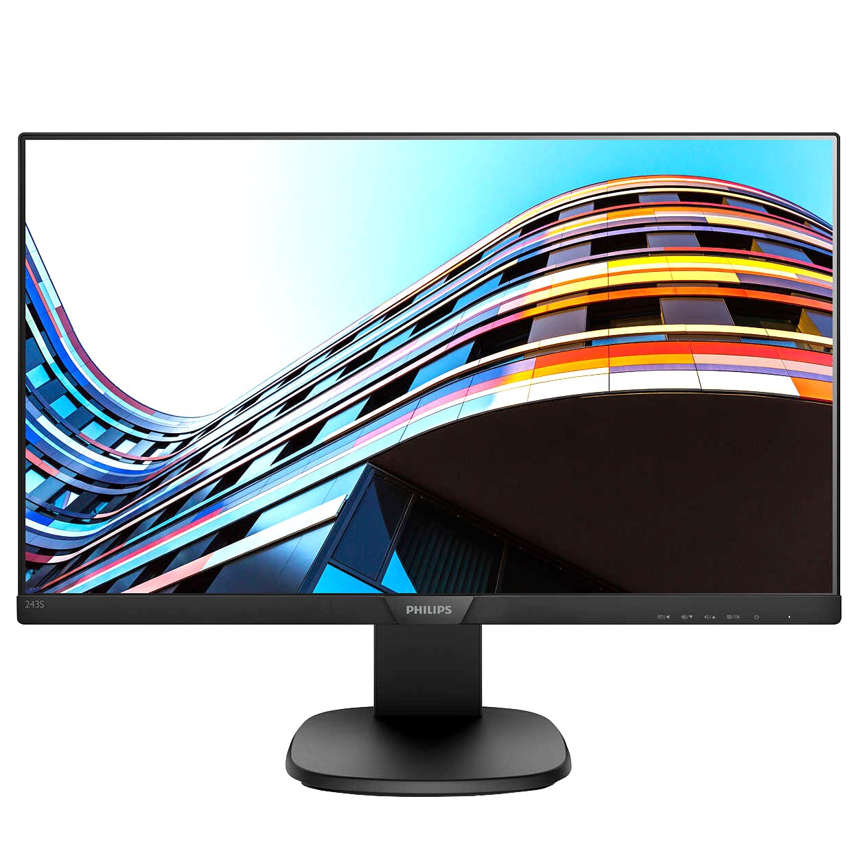 Monitor LED Philips 23.8", IPS, Full HD, VGA, Display Port, 243S7EYMB, Negru