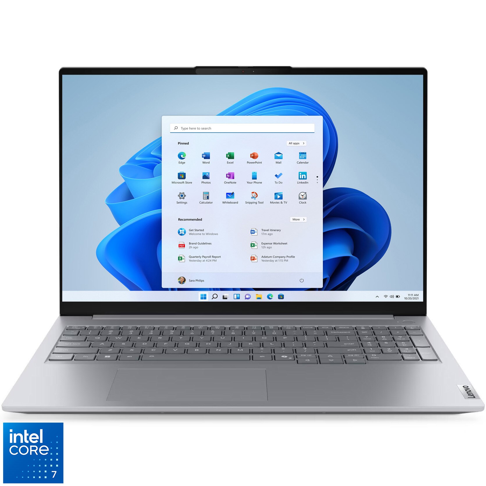 Lenovo ThinkBook 16 G8 IRL laptop with Intel® Core™ 7 240H processor up to 5.2GHz, 16" WUXGA, IPS, 16GB DDR5 RAM, 512GB SSD, Intel® Graphics, Windows® 11 Pro, Arctic Grey, 3y on-site Premium Care