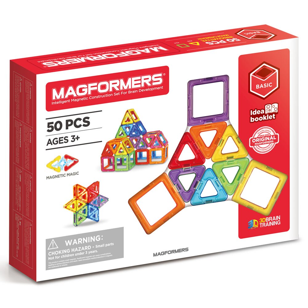 Set de constructie magnetic Magformers, 50 piese