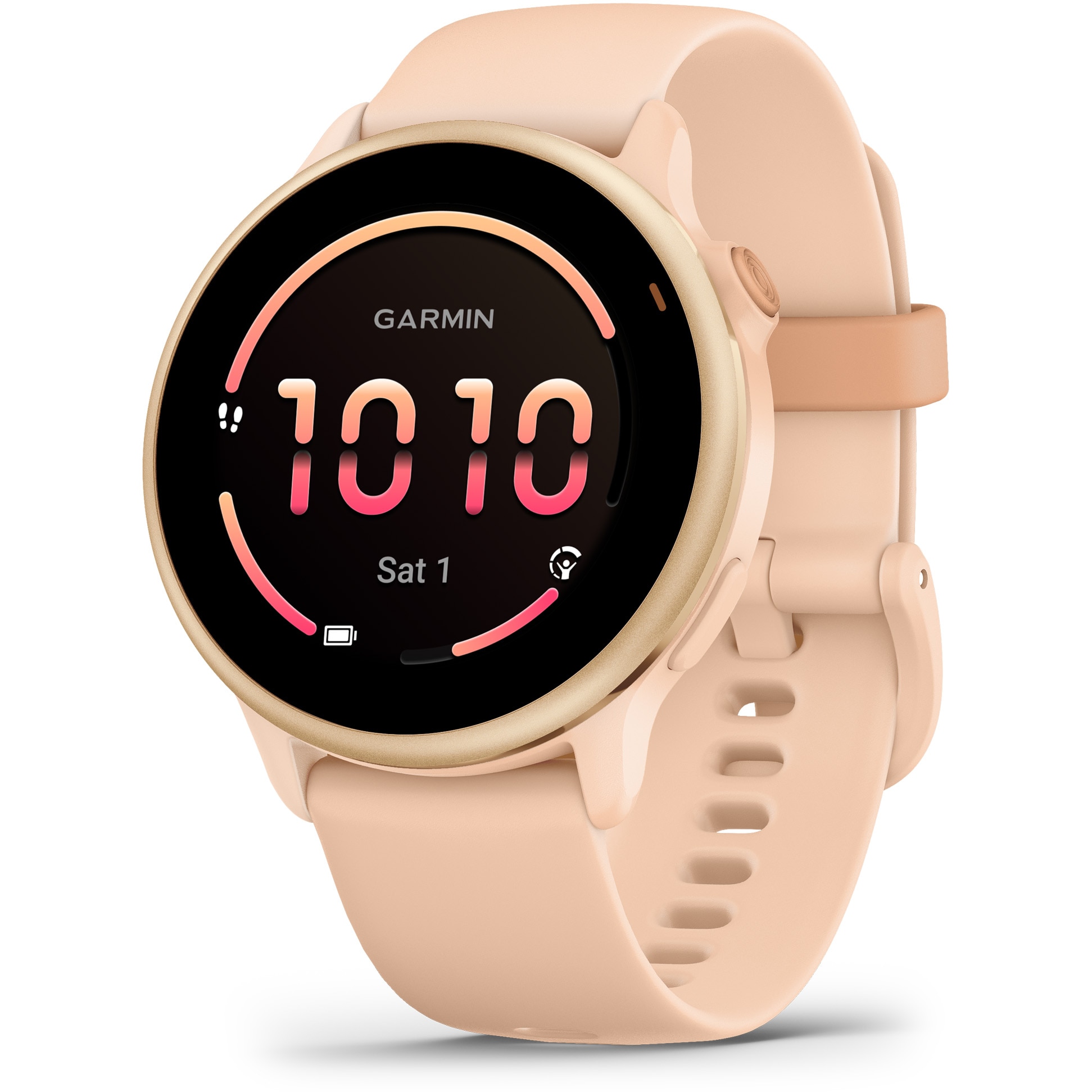 Smartwatch Garmin vivoactive 6, GPS, 42mm, curea silicon, Pink Dawn/P. Dawn Metallic