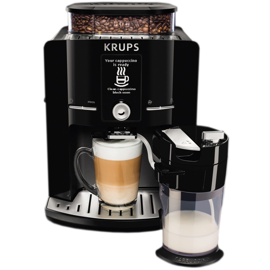 Automatic Espressor Krups Latt'Espress EA829810, 1500W, 15 bar, LCD screen, 260 g, 1.7L
