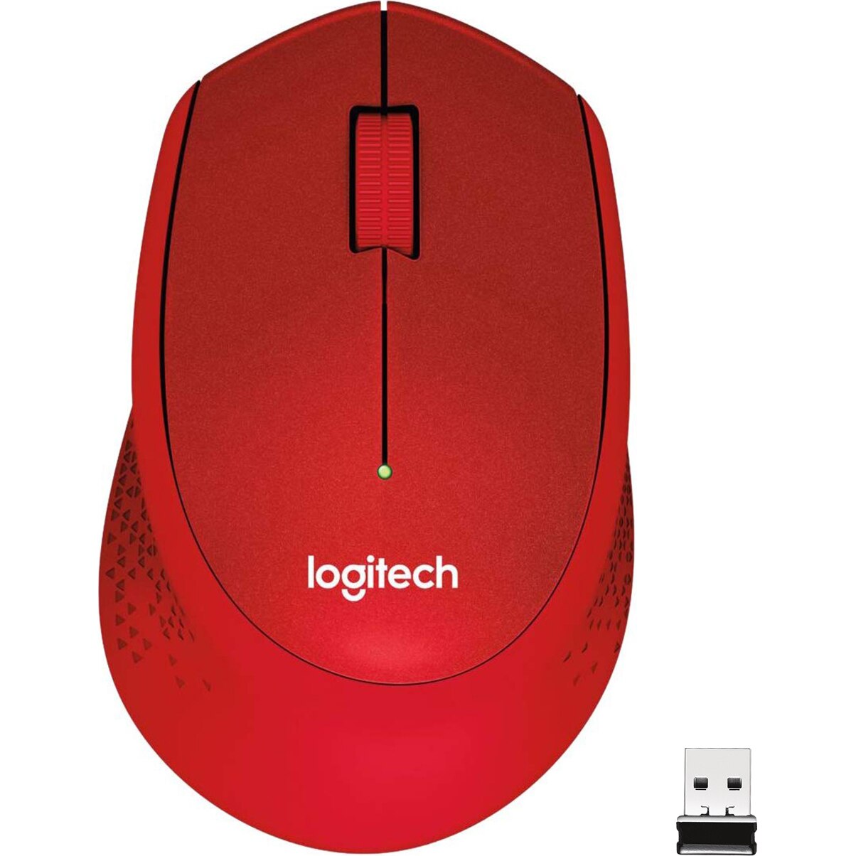 Mouse Logitech M330 Silent Plus, Wireless, Red