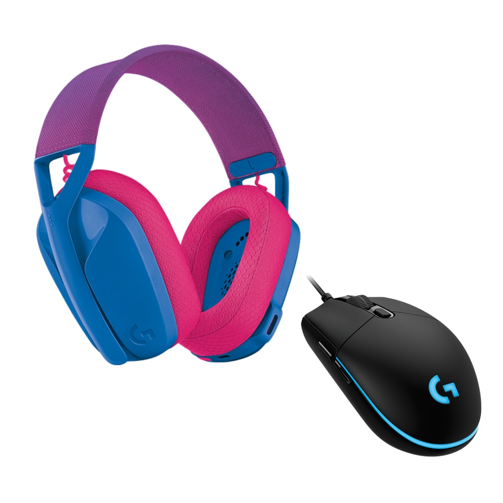 PC Headset + Mouse Set, Logitech, Multicolor