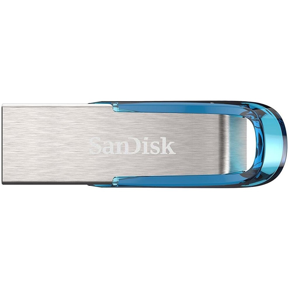 SanDisk Ultra Flair USB memory stick, 128GB, USB 30, Blue