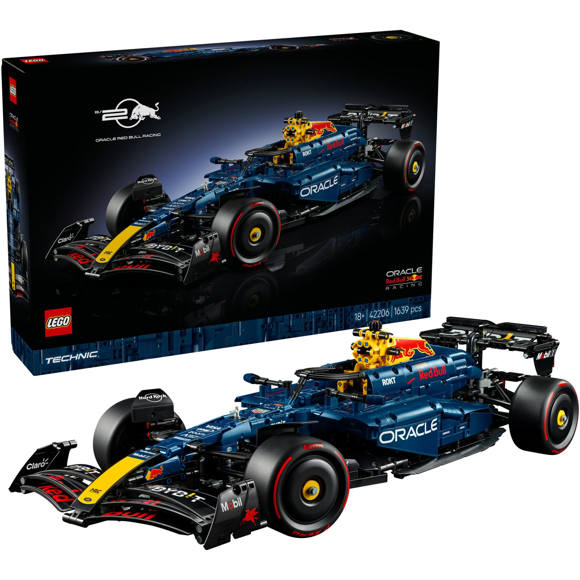 LEGO® Technic - Mașina F1 Oracle Red Bull Racing RB20 42206, 1639 piese