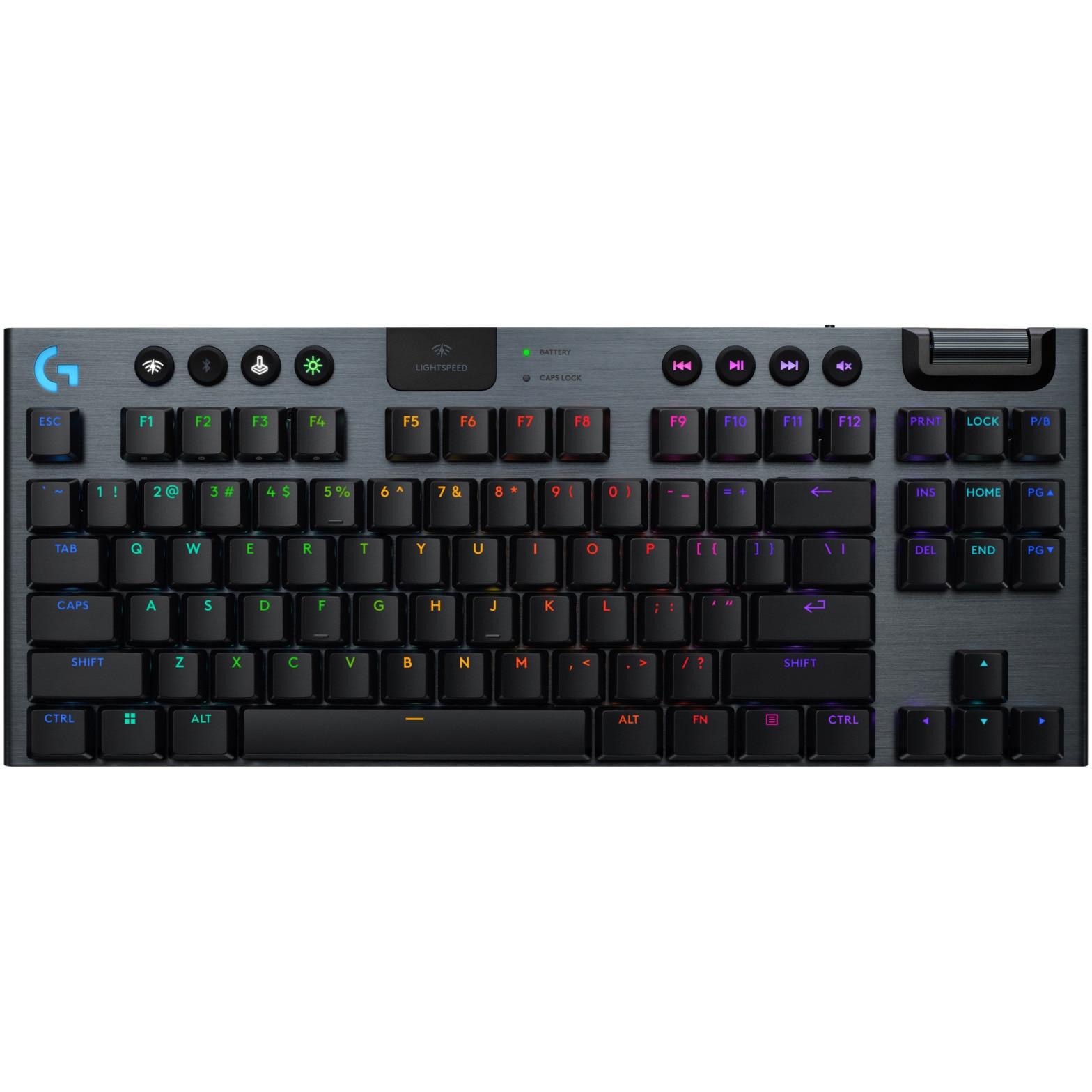 Tastatura Mecanica Gaming Logitech G915 X TKL, Linear, LightSpeed, Low-Profile, Wireless, Negru