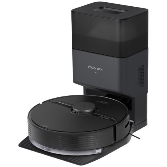 Robot de Aspirare Roborock Q7 Plus, WiFi, Navigatie LiDAR, aspirator si mop, 5200 mAh, 2700Pa, recipient praf 750 ml, recipient apa 180 ml, 4 senzori, 4 harti, 50 W, 180 min autonomie, Negru