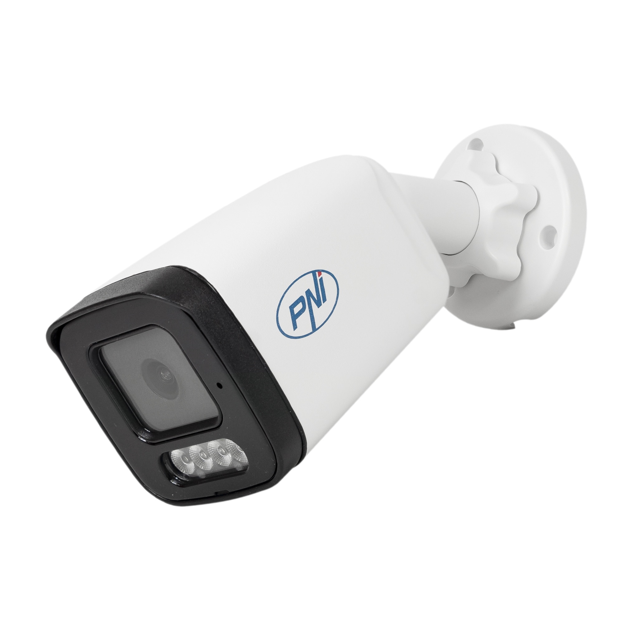 PNI IP515J POE video surveillance camera, 5MP bullet, 2.8mm, for outdoor use, bidirectional audio, white