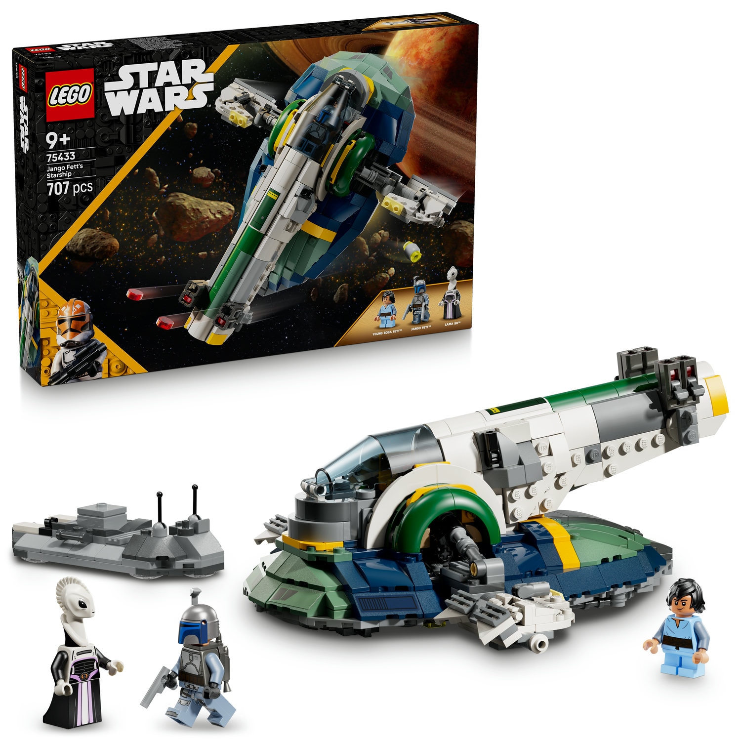 LEGO® Star Wars ™ - Nava stelara a lui Jango Fett 75433, 707 piese