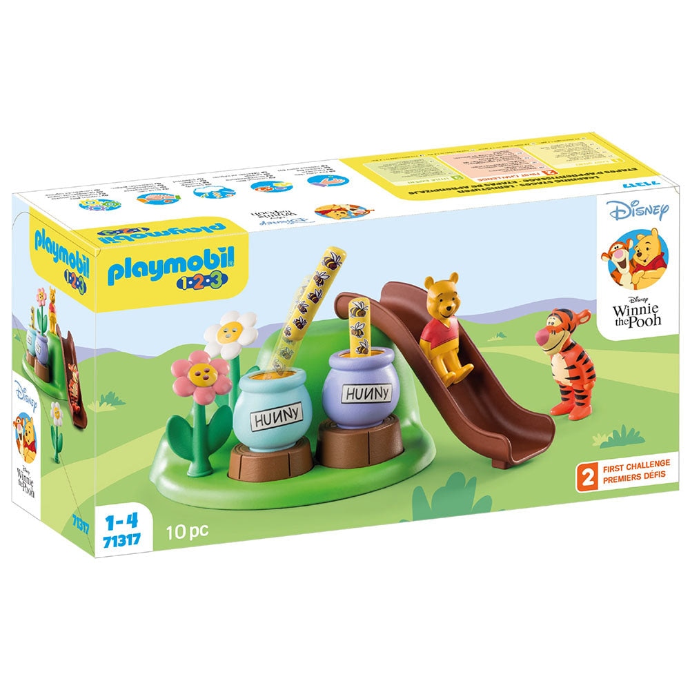 Playmobil 1.2.3 Disney - Gradina cu albine a lui Winnie si Tigger