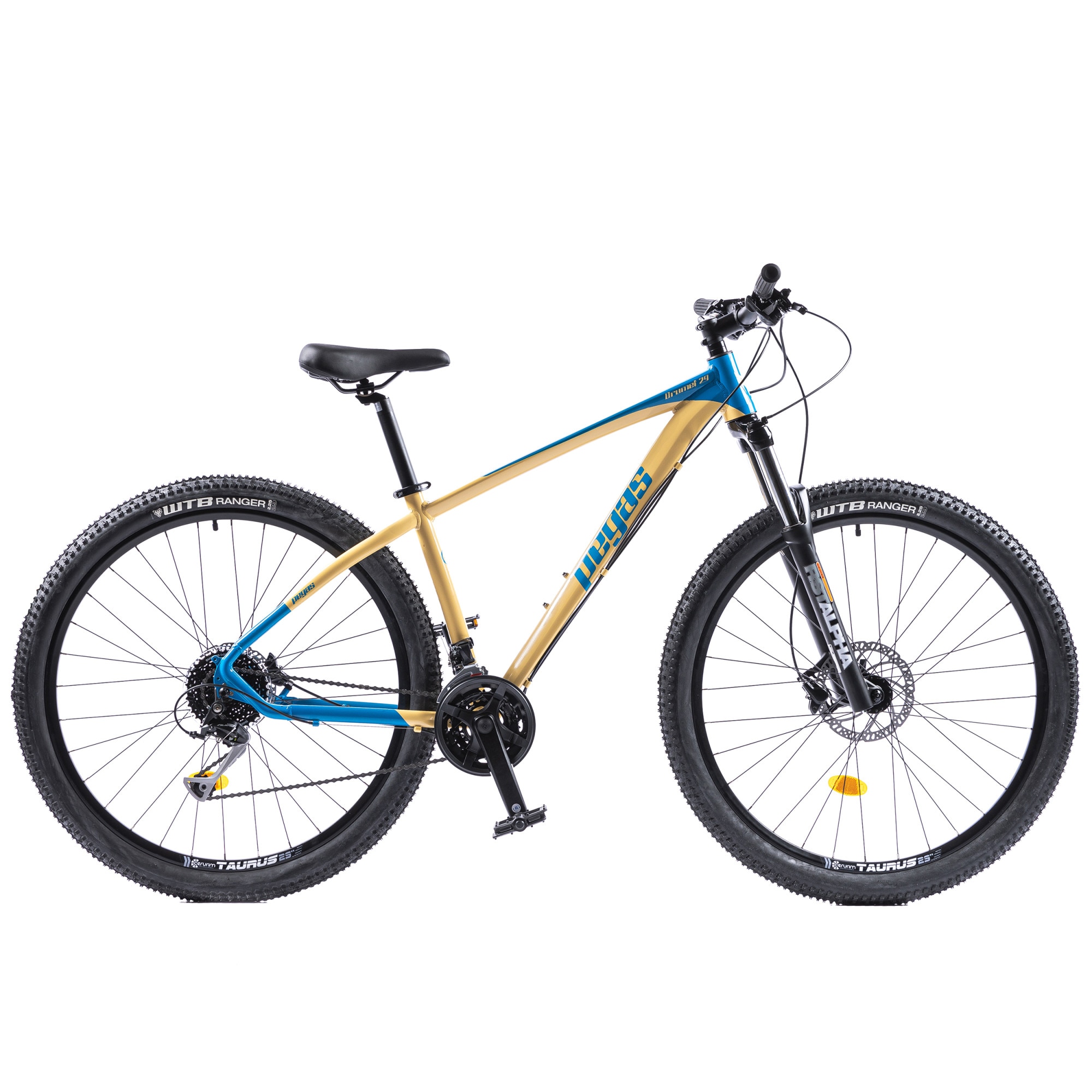 Pegas Drumet Pro L 29 inch Bicycle, Blue Yellow