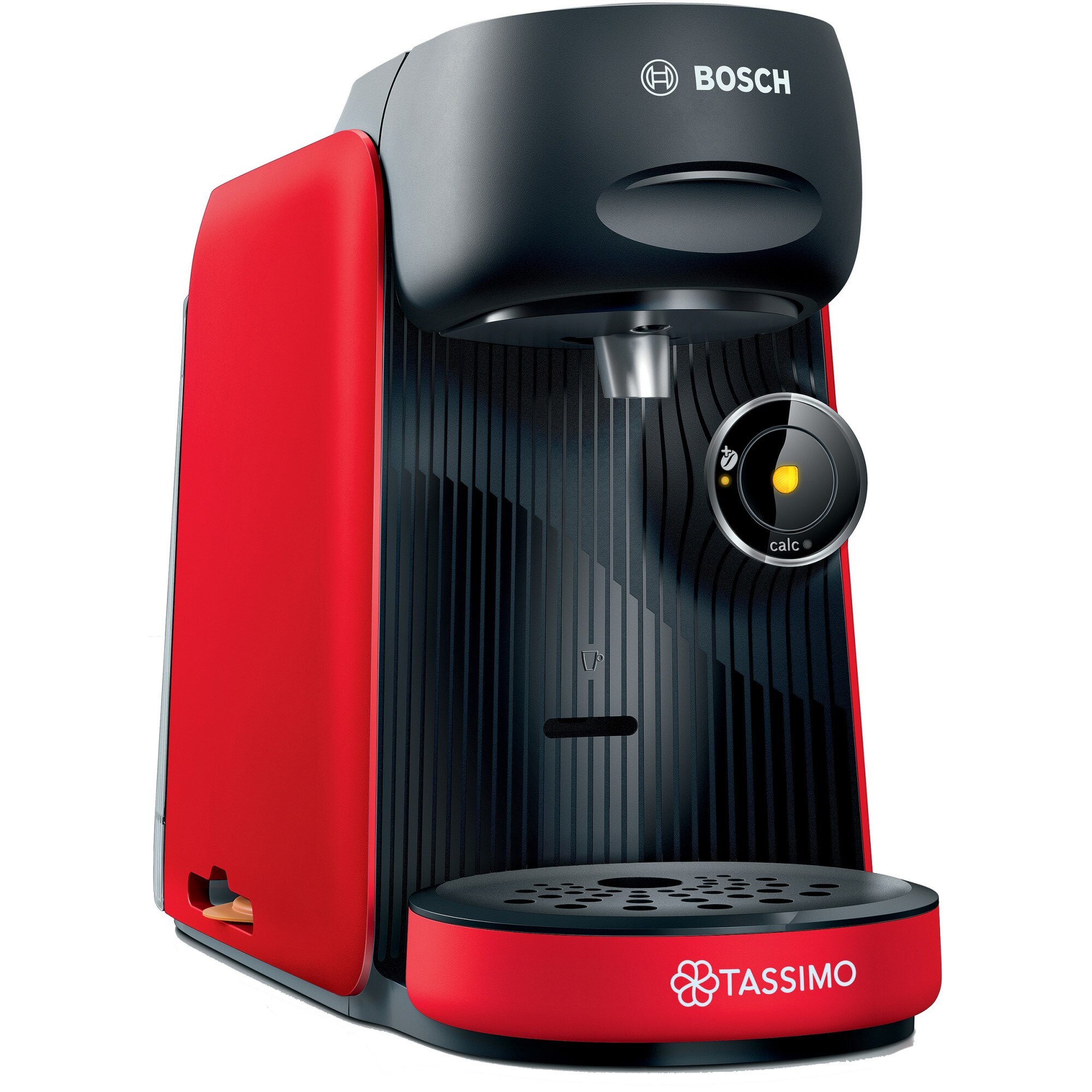 Bosch Tassimo Finesse TAS16B3 espresso machine, 1400 W, 33 bar, 07 l, self-cleaning and decalcification, capsules, red