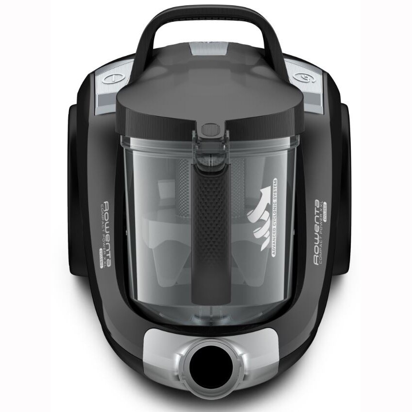 Rowenta Compact Power XXL RO4825EA vacuum: 550W, 25L, 88m, Effitech, Clean Express, monocyclonic, easybrush, black