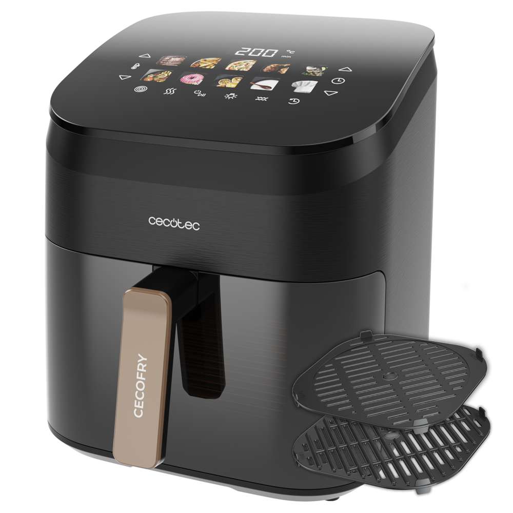 Cecofry&amp;Grill Smokin' 6500 hot air fryer, 2200W, 6.5L, black