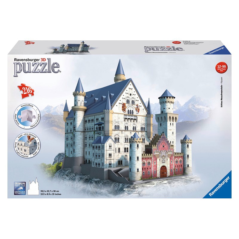 Puzzle Ravensburger 3D - Castelul Neuschwanstein, 216 piese