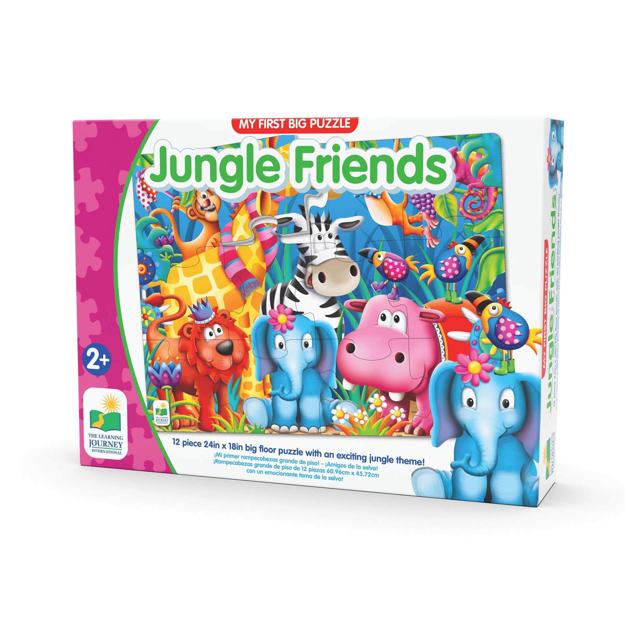 Puzzle The Learning Journey - My First Big Puzzle, Animale in jungla, 12 piese