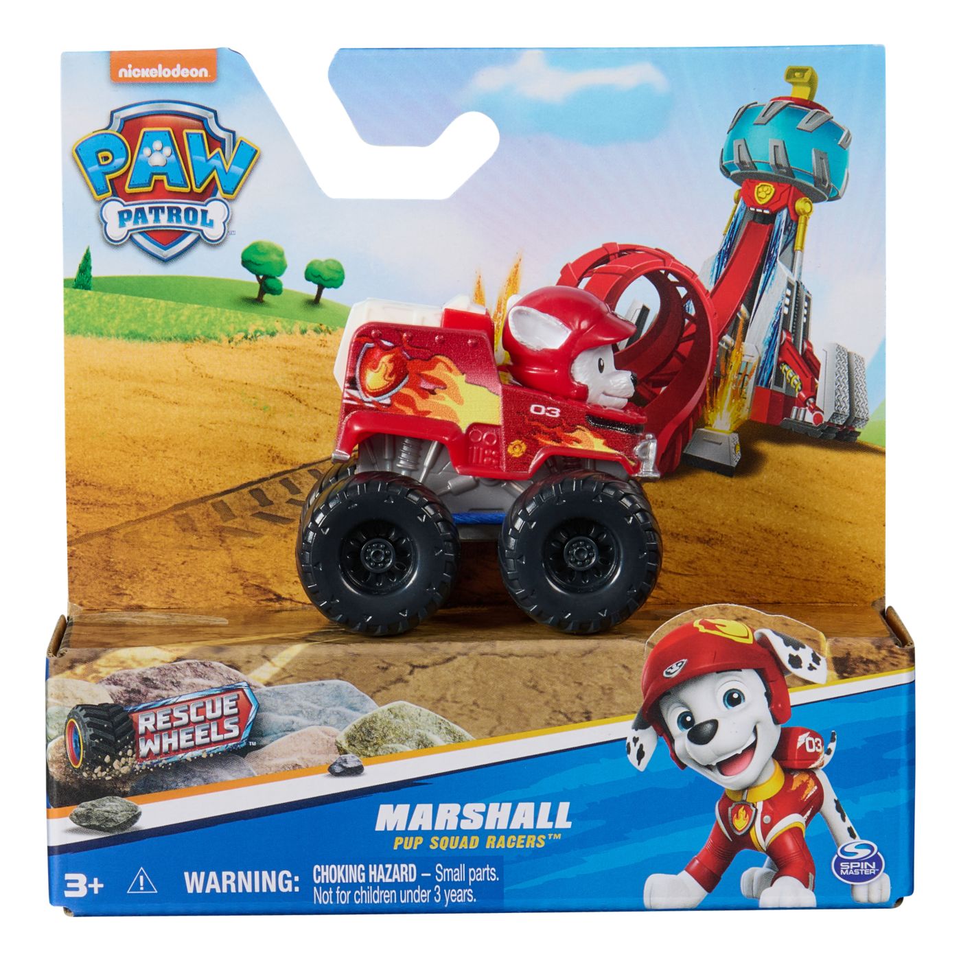 Vehicul Paw Patrol - Pup Squad Racers, Rescue Wheels, Marshall, 1:55
