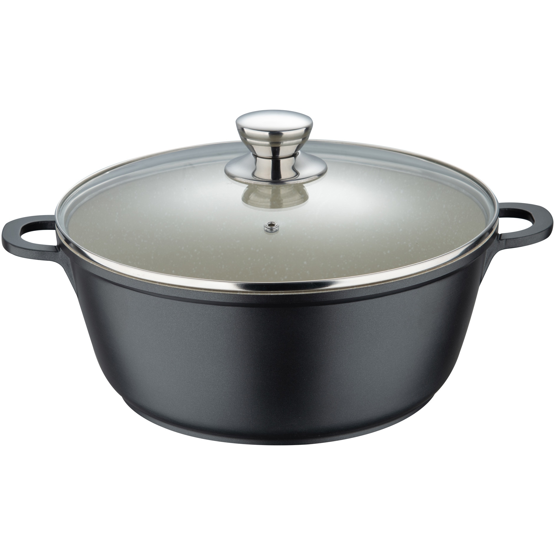Bergner Everyday saucepan with lid, cast aluminum, 28cm, 6L