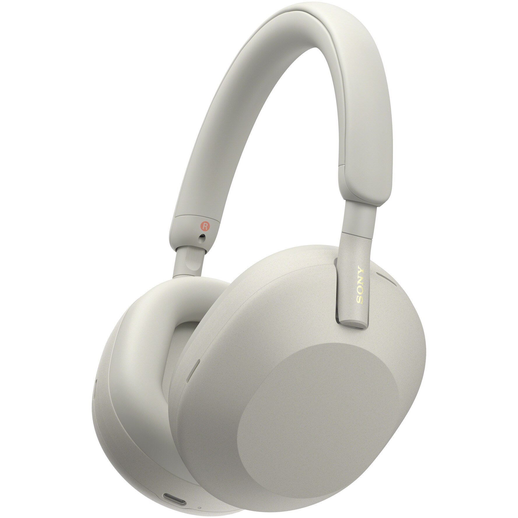 Sony WH1000XM5S Over the Ear Headphones, Wireless, Bluetooth, Noise cancelling, 30 hour battery life, Microphone, Alexa and Google Assistant, Silver