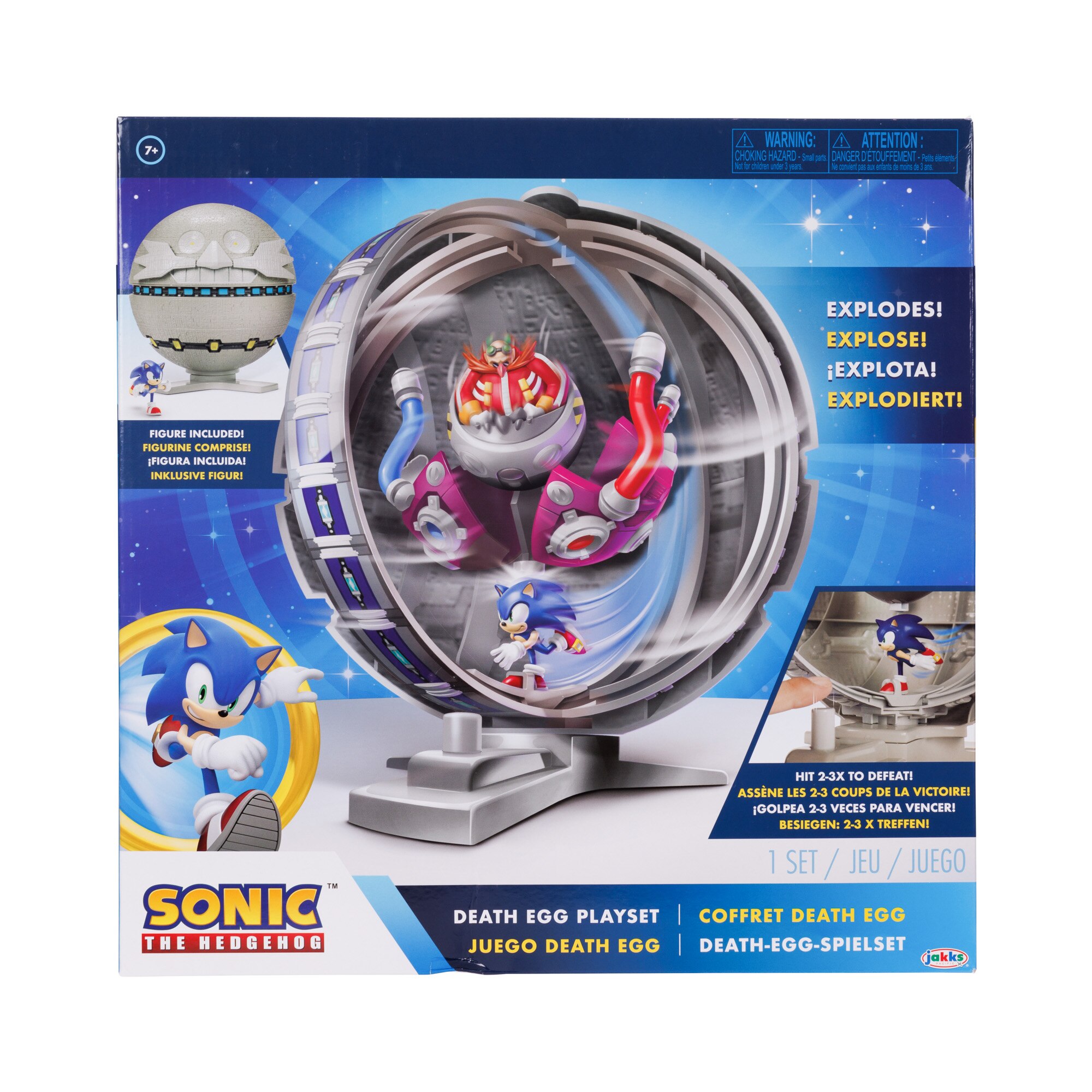 Set de joaca Nintendo Sonic - Death Egg, cu 2 figurine