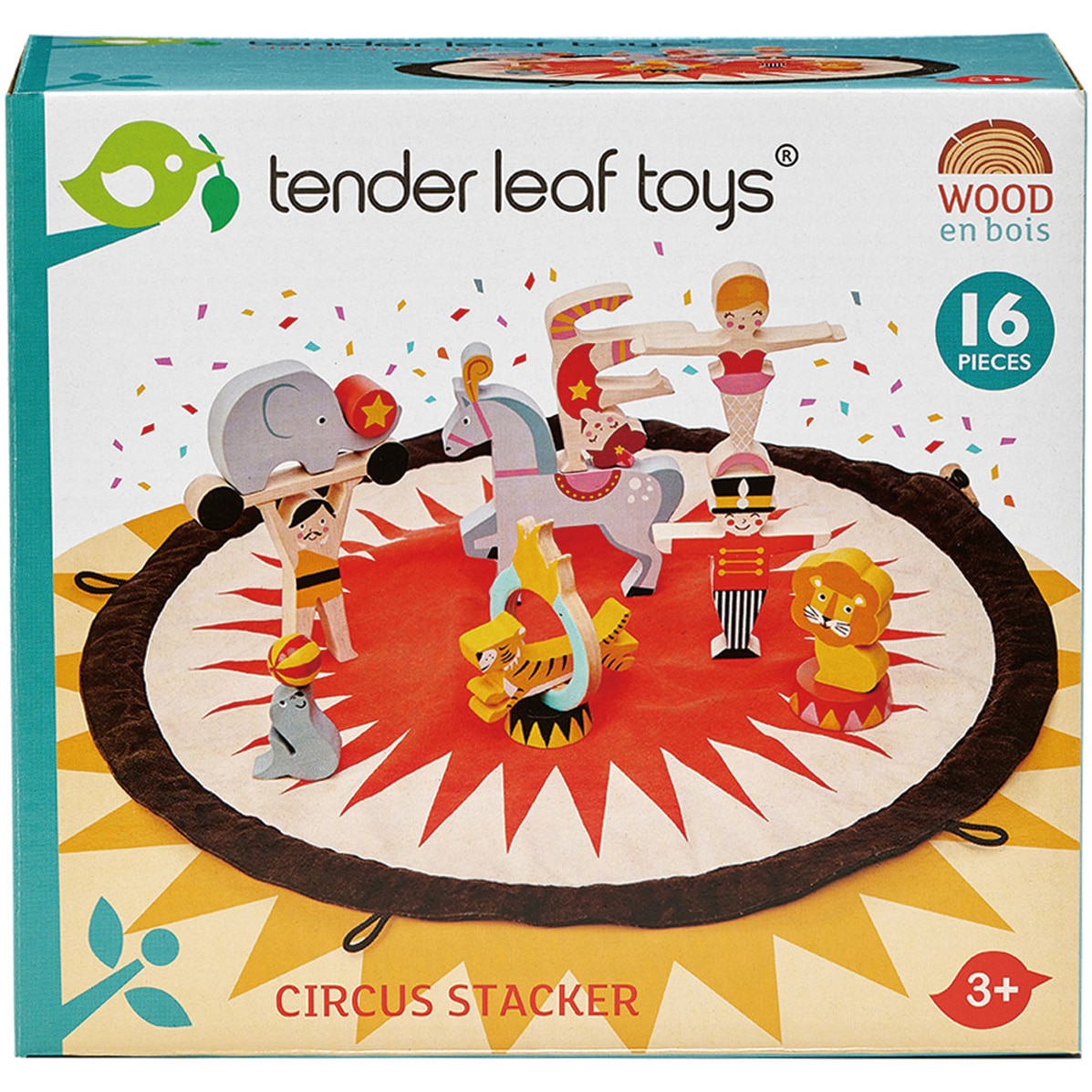 Tender Leaf Toys wooden play set - At the circus, 16 pieces